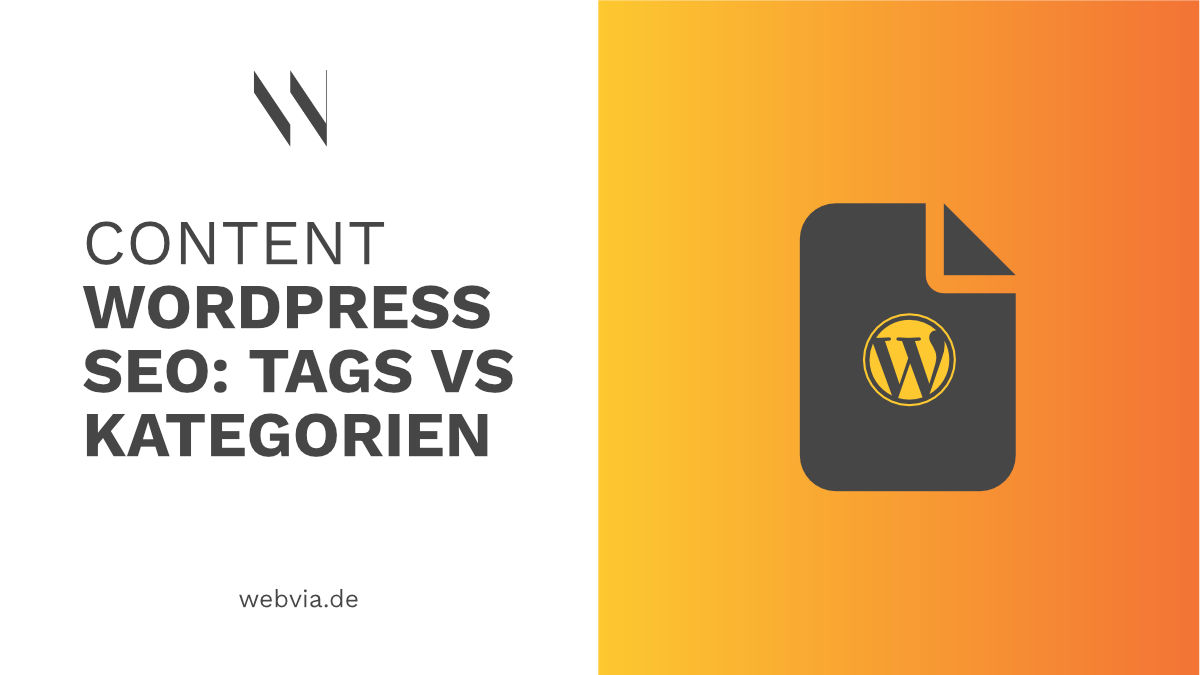 SEO Wordress Kategorien vs Tags Thumbnail-Grafik