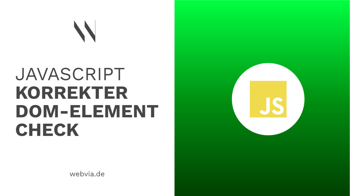 JS DOM Element korrekt prüfen Thumbnail-Grafik