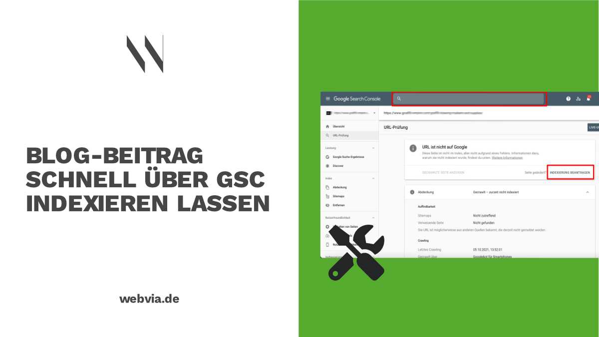 Blog-Beitrag über die GSC schnell indexieren lassen - Thumbnail